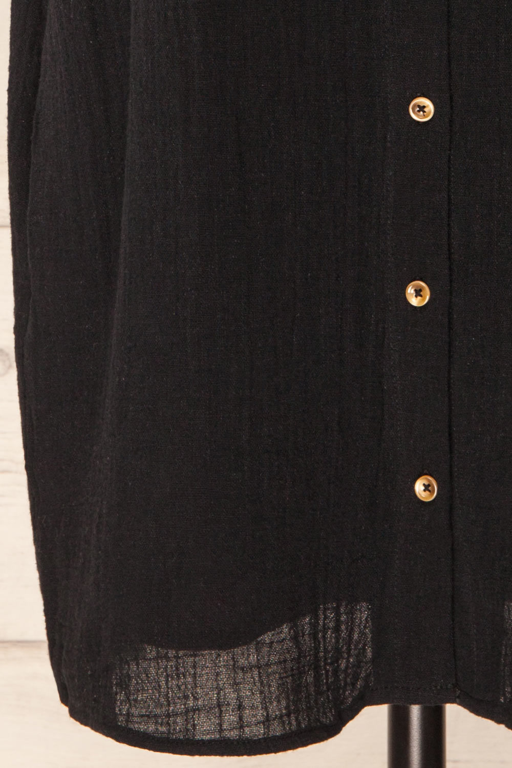 Arles Black Short Shirt Dress w/ Pockets | La petite garçonne  bottom