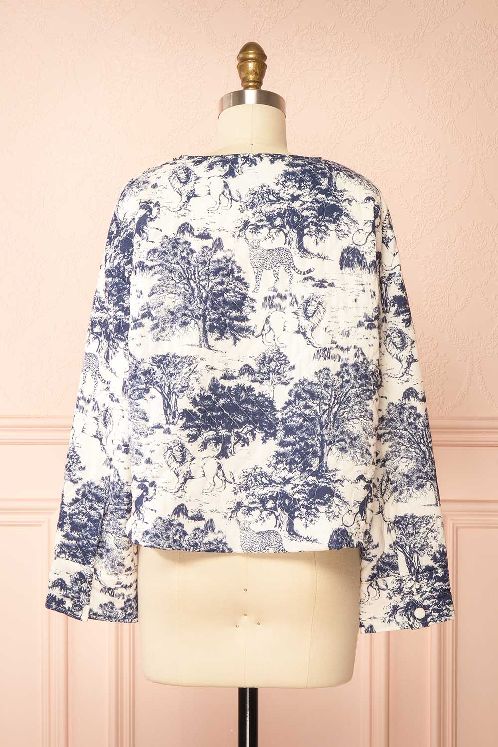 Armelle French Toile Quilted Jacket | Boutique 1861 back view