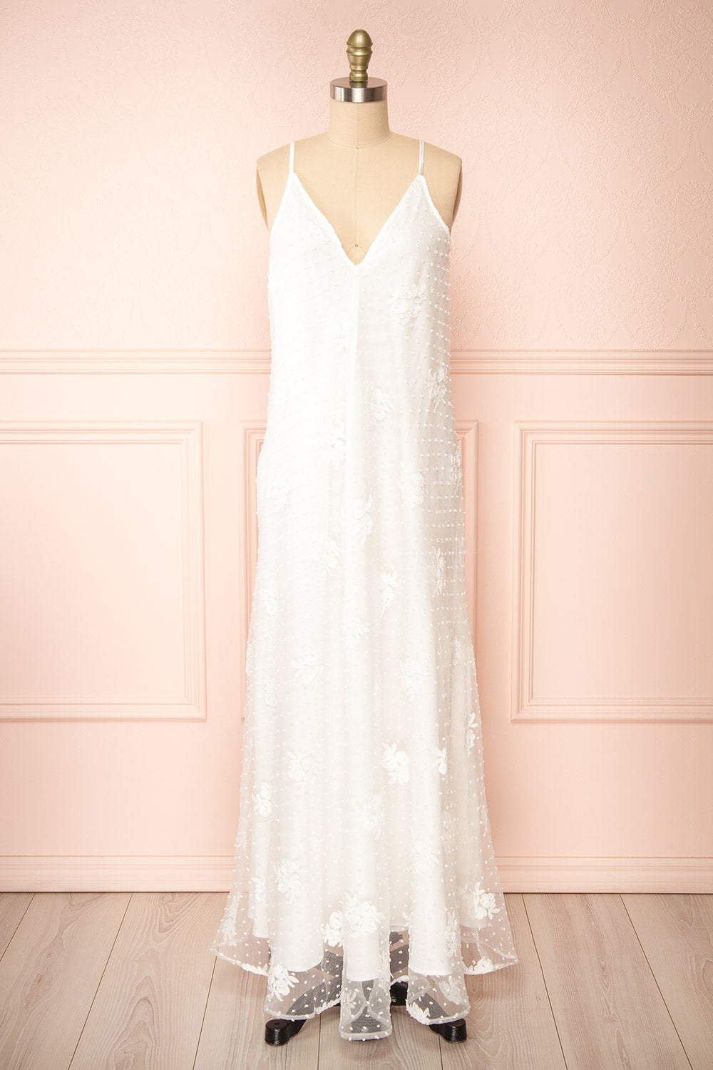 Arney White Floral Maxi Dress | Boutique 1861 front view