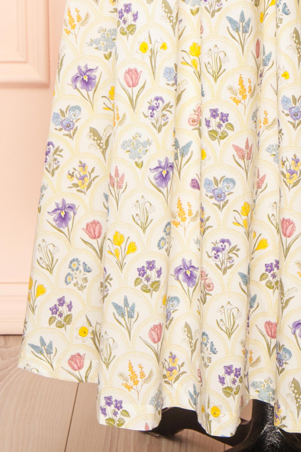 Arthemis Maxi Floral Dress with Belt | Boutique 1861 bottom 