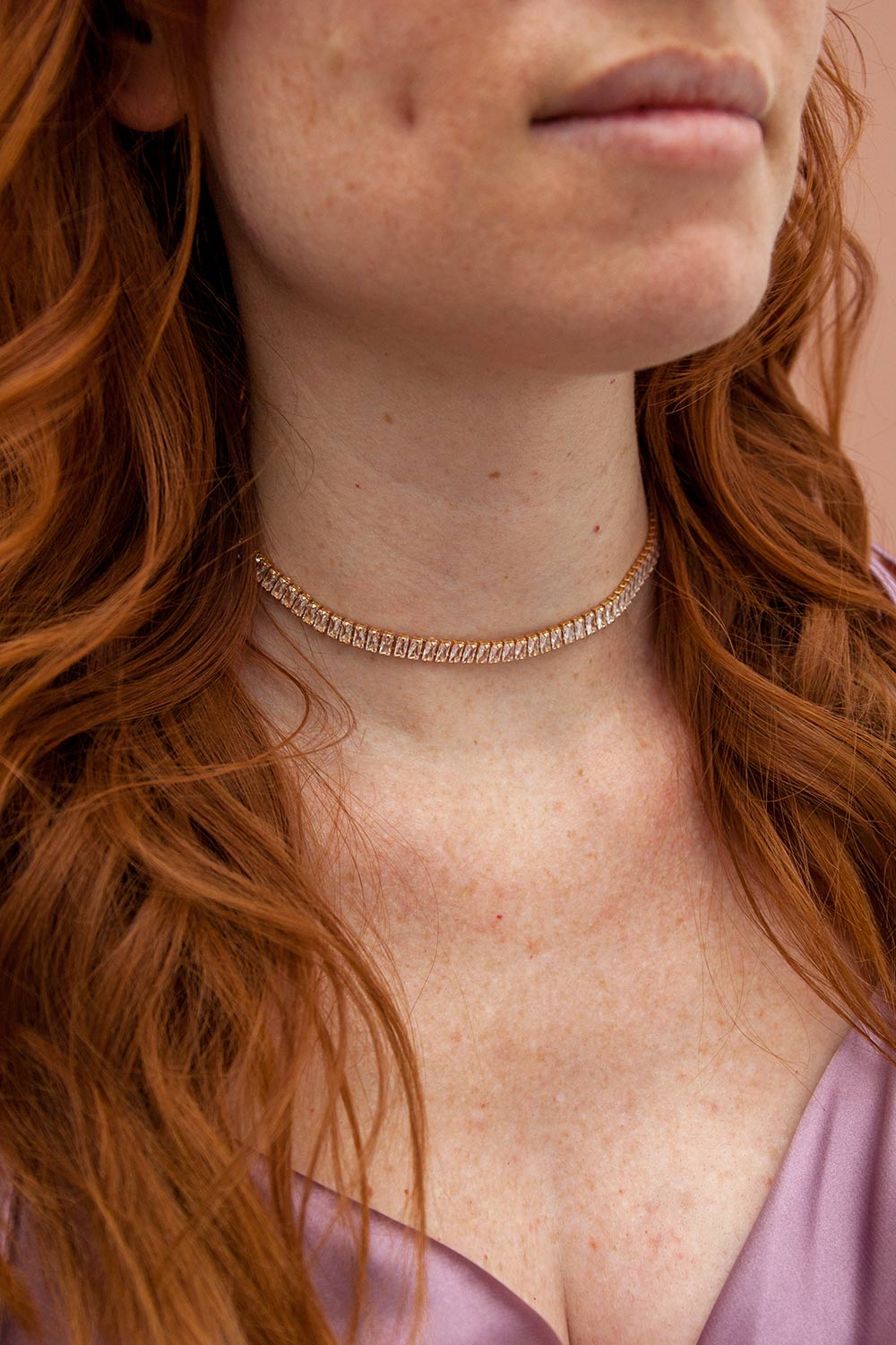 Asaia Gold Crystal Choker Necklace | Boutique 1861 model