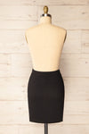 Asher Black Textured Mini Skirt | La petite garçonne  back view
