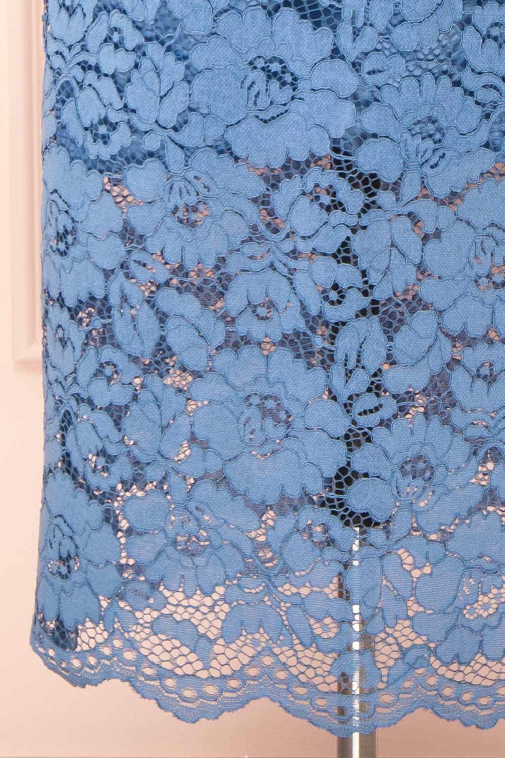 Ashley Blue Midi Straight Lace Dress | Boutique 1861 bottom