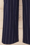 Ashwell Navy Blue Striped Cargo Pants | La petite garçonne bottom