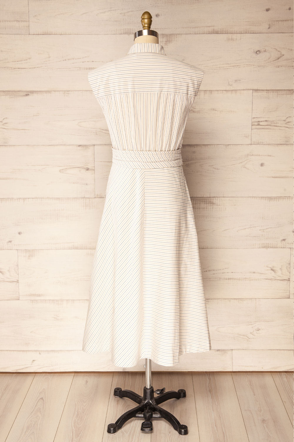 Astou | Striped Sleeveless Shirt Dress