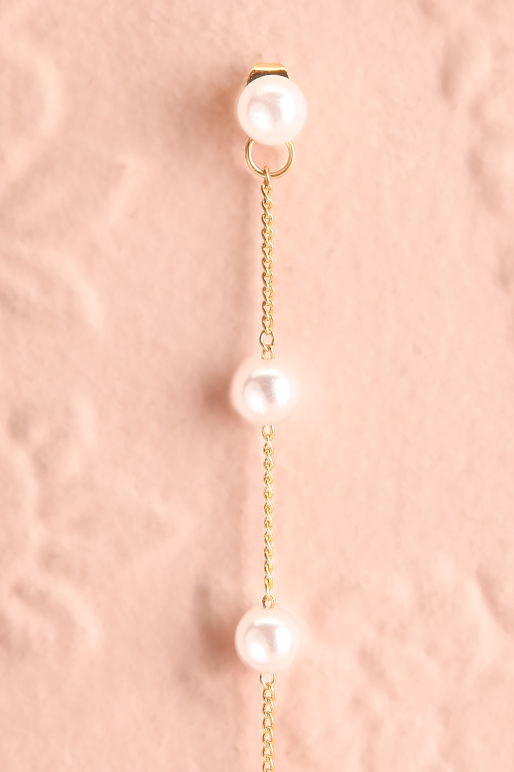 Astraea Pearl Earrings w/ Pendant Backing | Boutique 1861 close-up