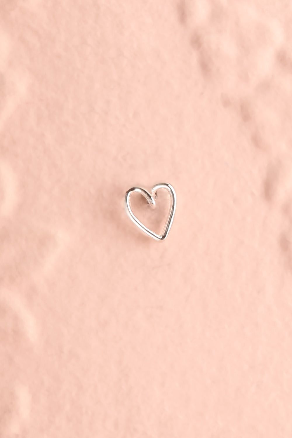 Aurai Silver Wire Heart Earrings | Boutique 1861 close-up