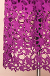 Avelina Purple Lace Midi Dress | Boutique 1861 bottom close-up