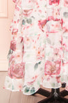 Aveline Floral Maxi Dress w/ Ruffles | Boutique 1861 bottom close-up