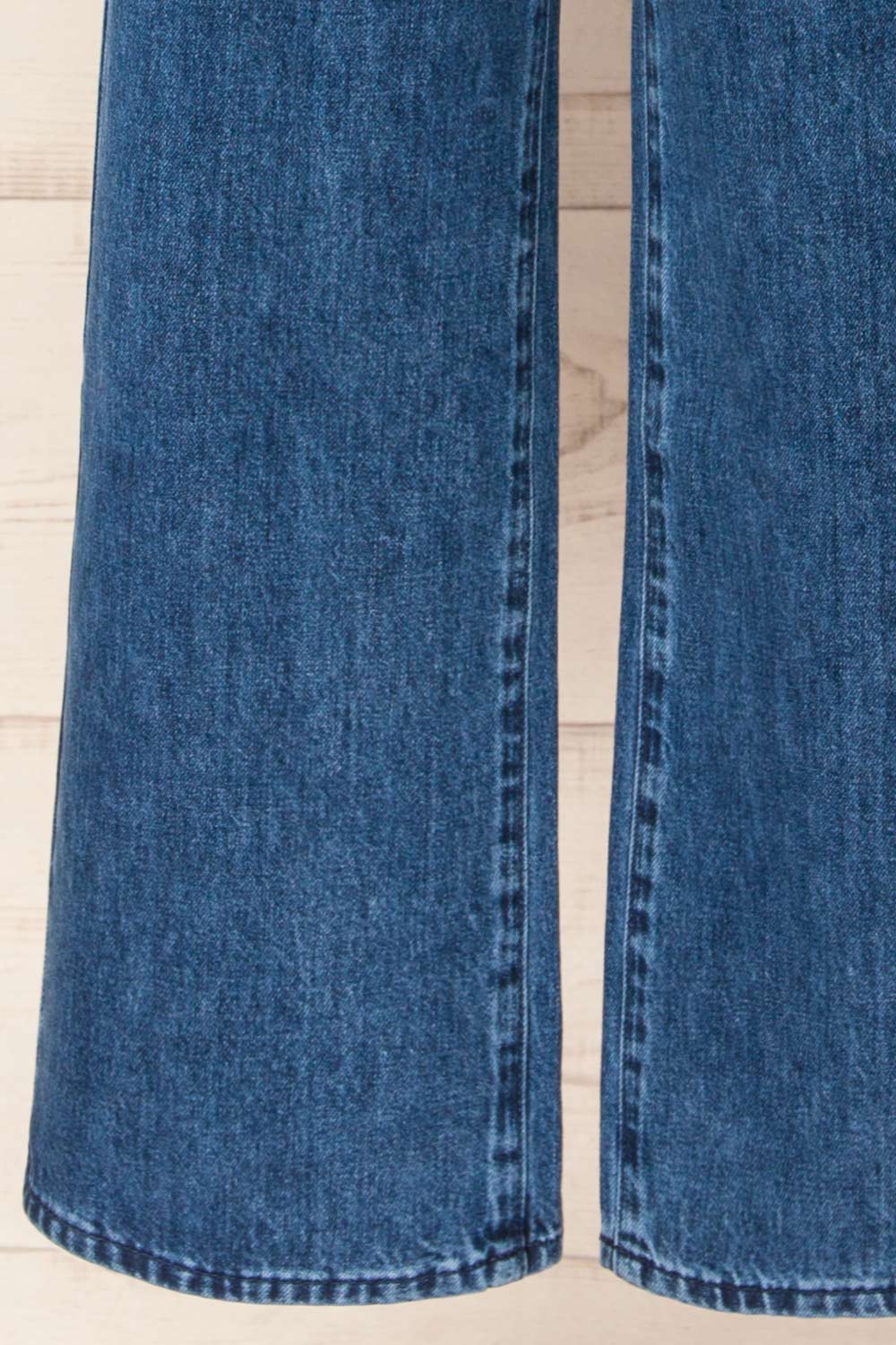Avellino Blue Denim Pants with Belt | La petite garçonne bottom