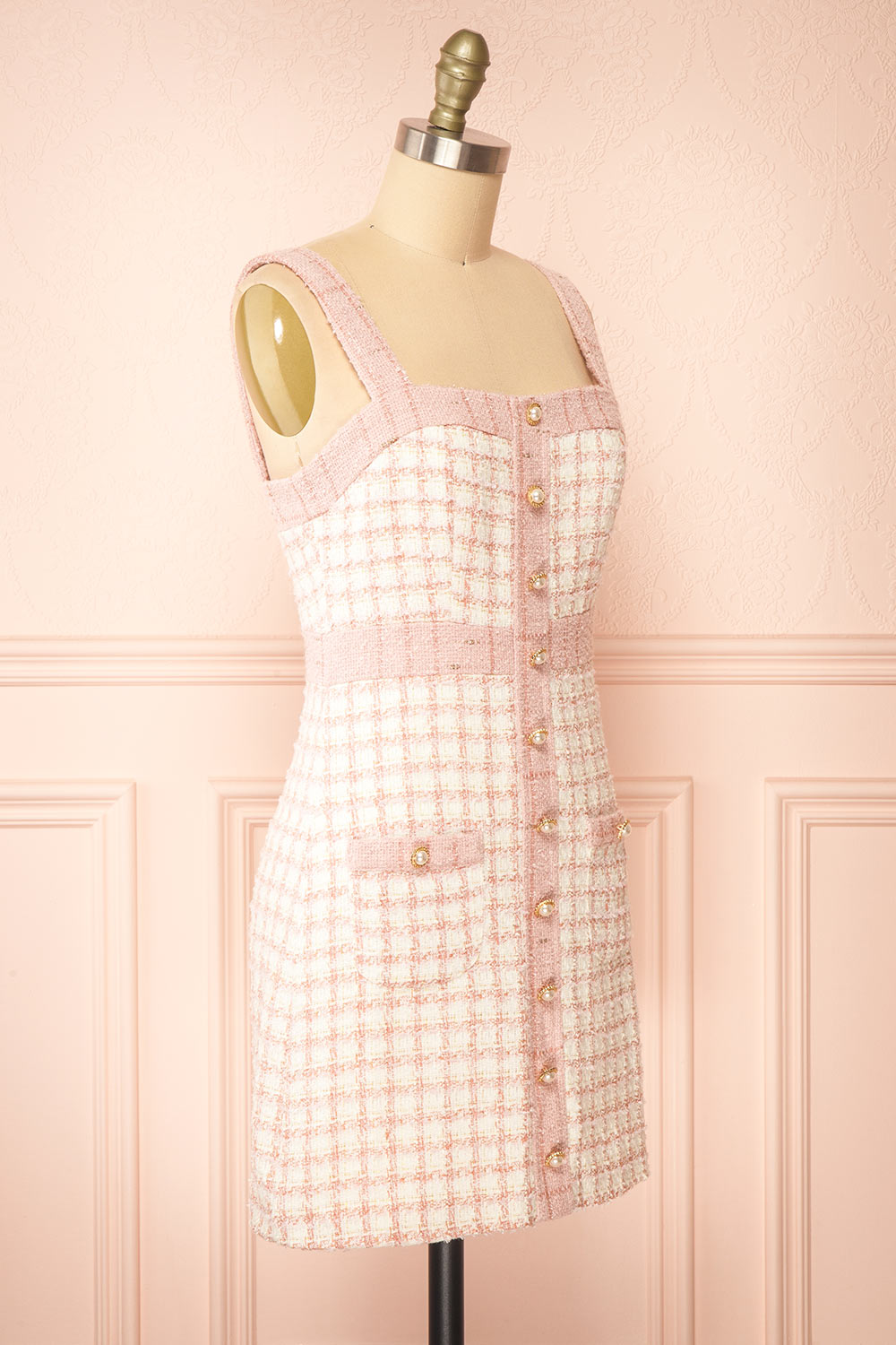 Scarlett Rose Robe Courte en Tweed