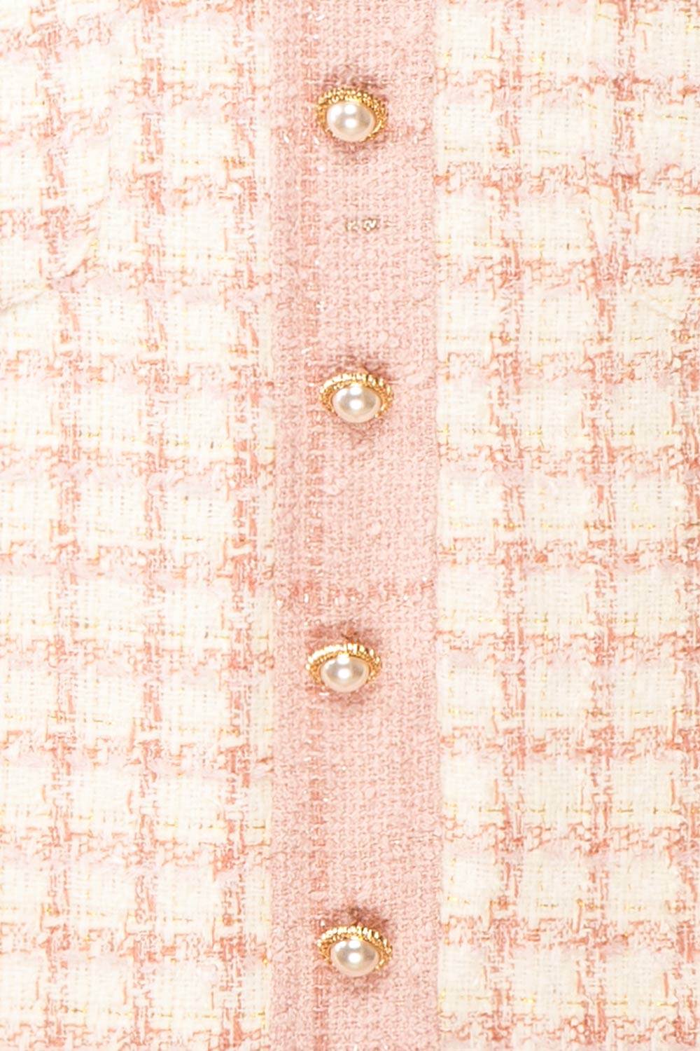 Scarlett Pink Short Tweed Dress | Boutique 1861 fabric 