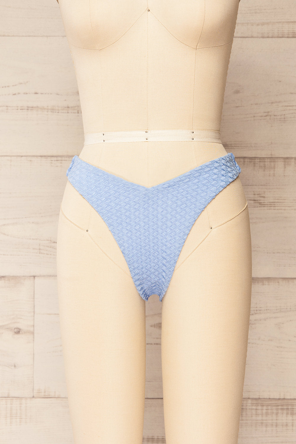 Bachoe Light Blue Bikini Bottom | La petite garçonne front view