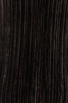 Bagnolet Black Shiny Ribbed Top w/ Stand Collar | La petite garçonne fabric