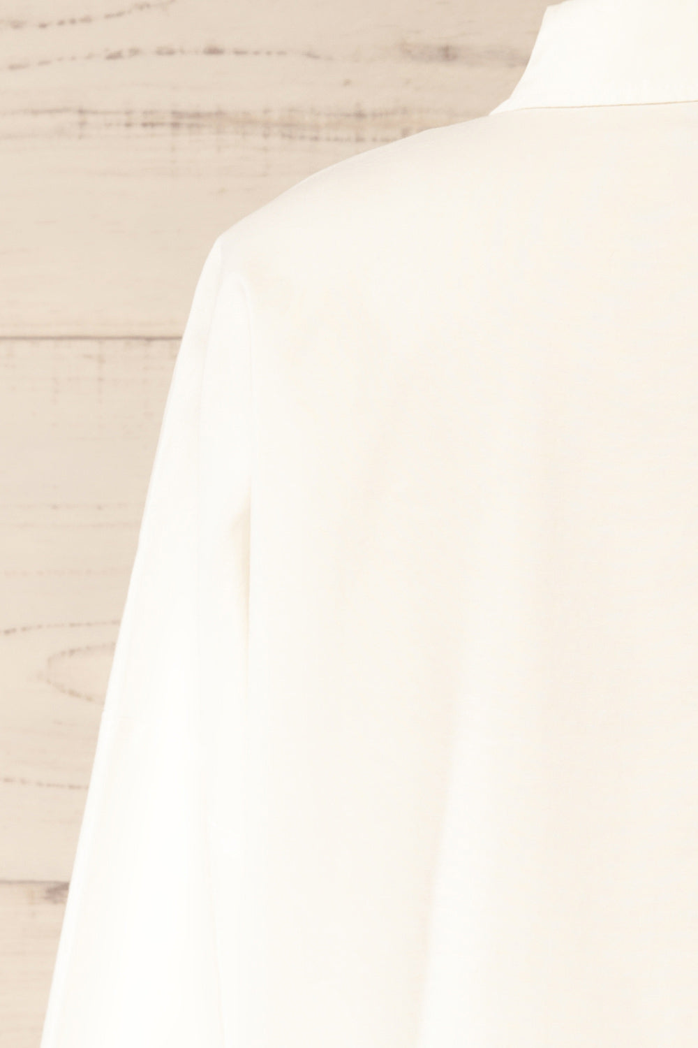 Bahamas White Button-Up Cotton Shirt | La petite garçonne back