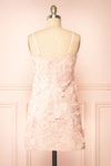 Baia Short Straight Pink Floral Lace Dress | Boutique 1861 back view