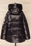 Baidoa Black Quilted Coat w/ Broad Details | La petite garçonne back view