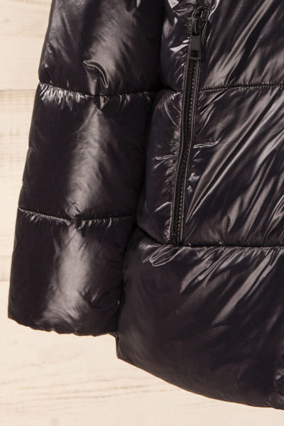 Baidoa Black Quilted Coat w/ Broad Details | La petite garçonne bottom