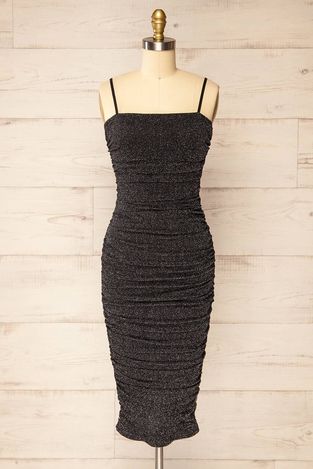 Black fitted party dress hotsell