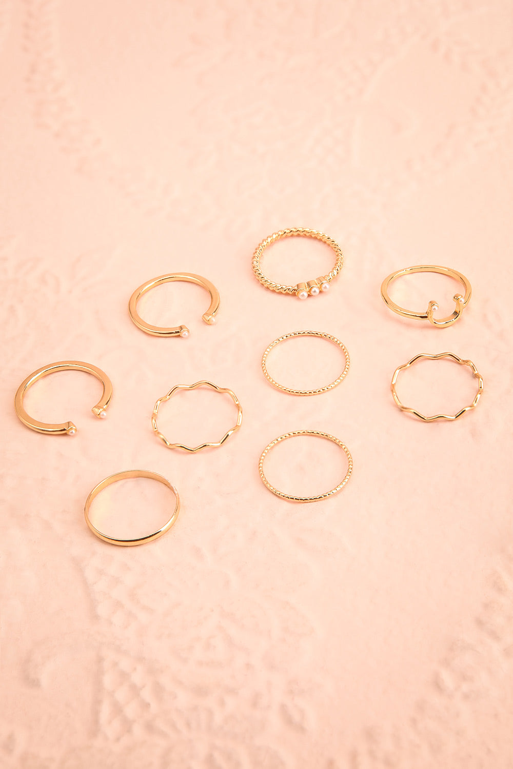 Balbina Set of 9 Assorted Rings | Boutique 1861