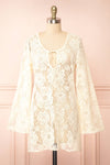 Bara Short Ivory Floral Crochet Dress | Boutique 1861 front view