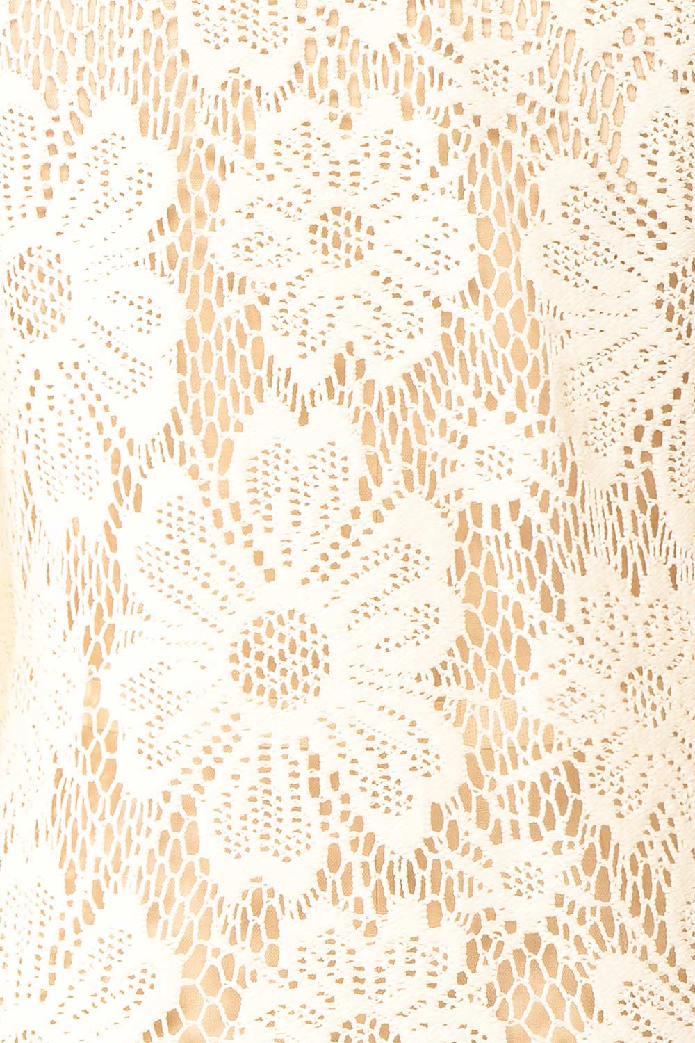 Bara Short Ivory Floral Crochet Dress | Boutique 1861 texture