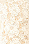 Bara Short Ivory Floral Crochet Dress | Boutique 1861 texture
