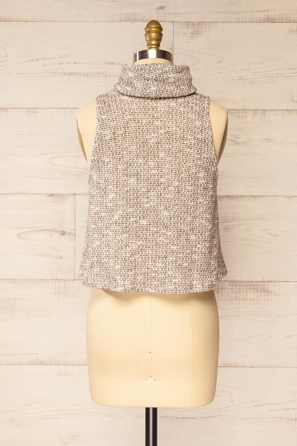 Barinas Sleeveless Turtleneck Top | La petite garçonne back view