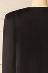 Baumeles Black Cape Blazer Dress | La petite garçonne back close-up