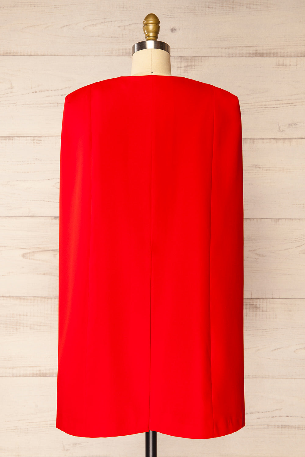 Baumeles Red Cape Blazer Dress | La petite garçonne back view