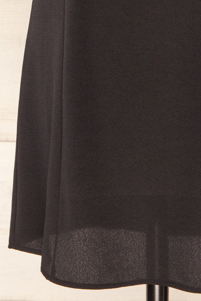 Beaucaire Black Short Dress w/ Thin Straps | La petite garçonne bottom