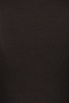 Belfort Black Textured Wrap Midi Dress | La petite garçonne fabric