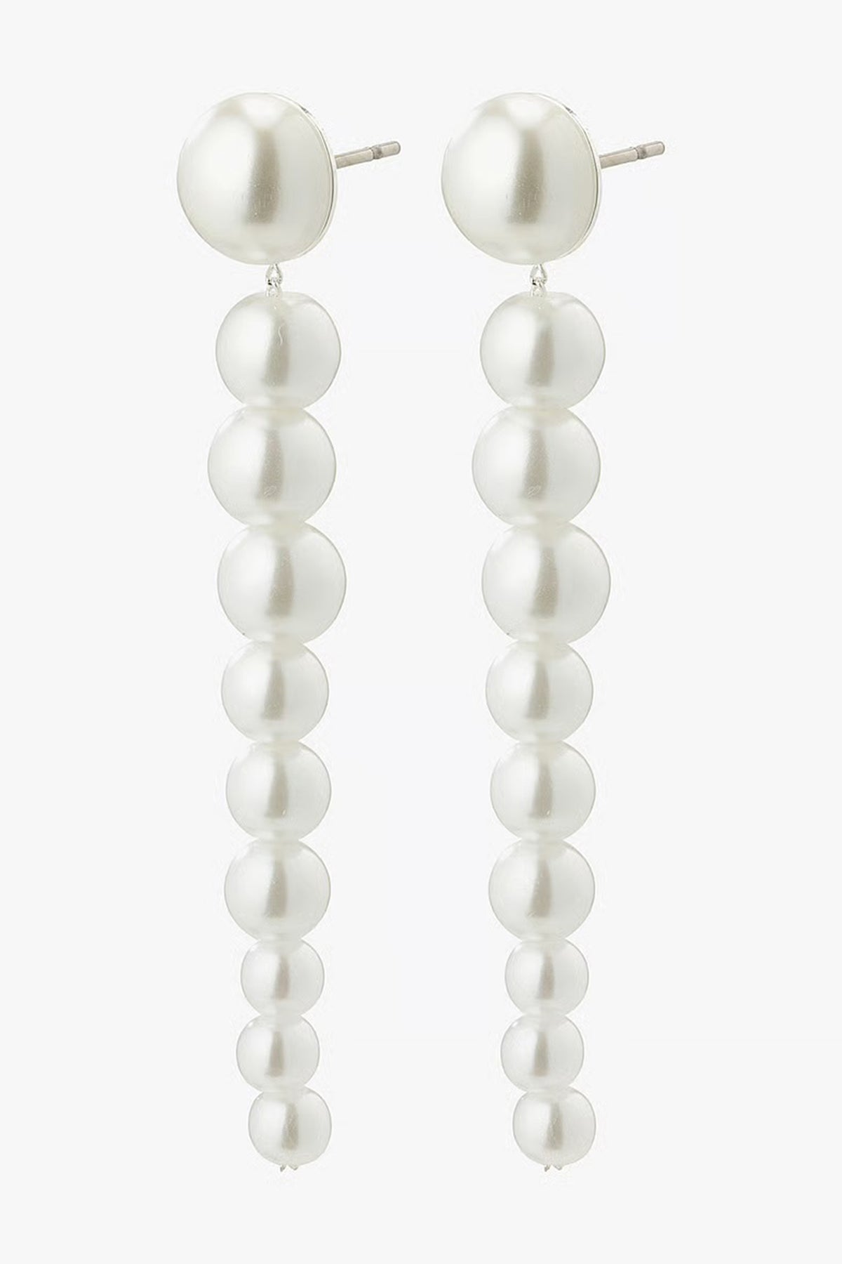 view Bellia Pearl Drop Earrings by Pilgrim from La petite garçonne