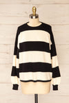 Belmopan Oversized Striped Knit Sweater | La petite garçonne front view