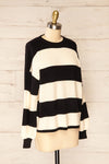Belmopan Oversized Striped Knit Sweater | La petite garçonne side view