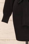 Bergame Black Knitted Wrap Dress | La petite garçonne bottom