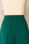 Bergonce High-Waisted Emerald Pants | La petite garçonne back close-up