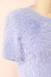 Bernadette Fuzzy Lavender Top | Boutique 1861 side