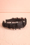 Bessy Black Headband w/ Tulle & Pearls | Boutique 1861 flat viiew