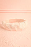 Bessy Ivory Headband w/ Tulle & Pearls | Boutique 1861 flat view