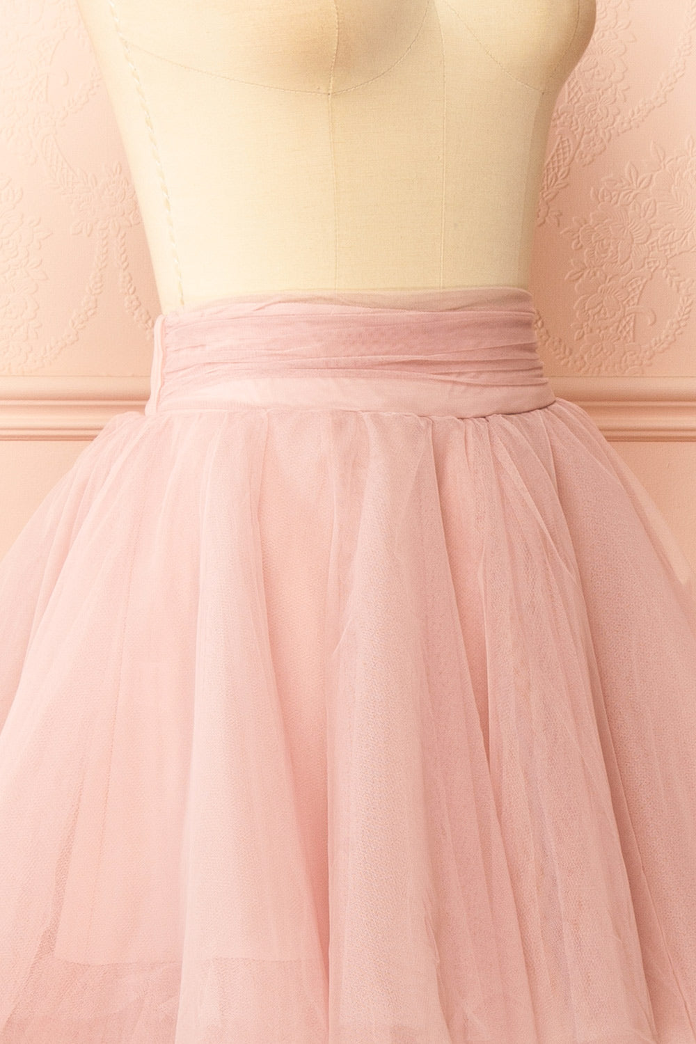 Bettany Pink Tiered Tulle Skirt | Boutique 1861 side