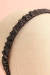 Beverly Black Crystal Headband | Boutique 1861 close-up