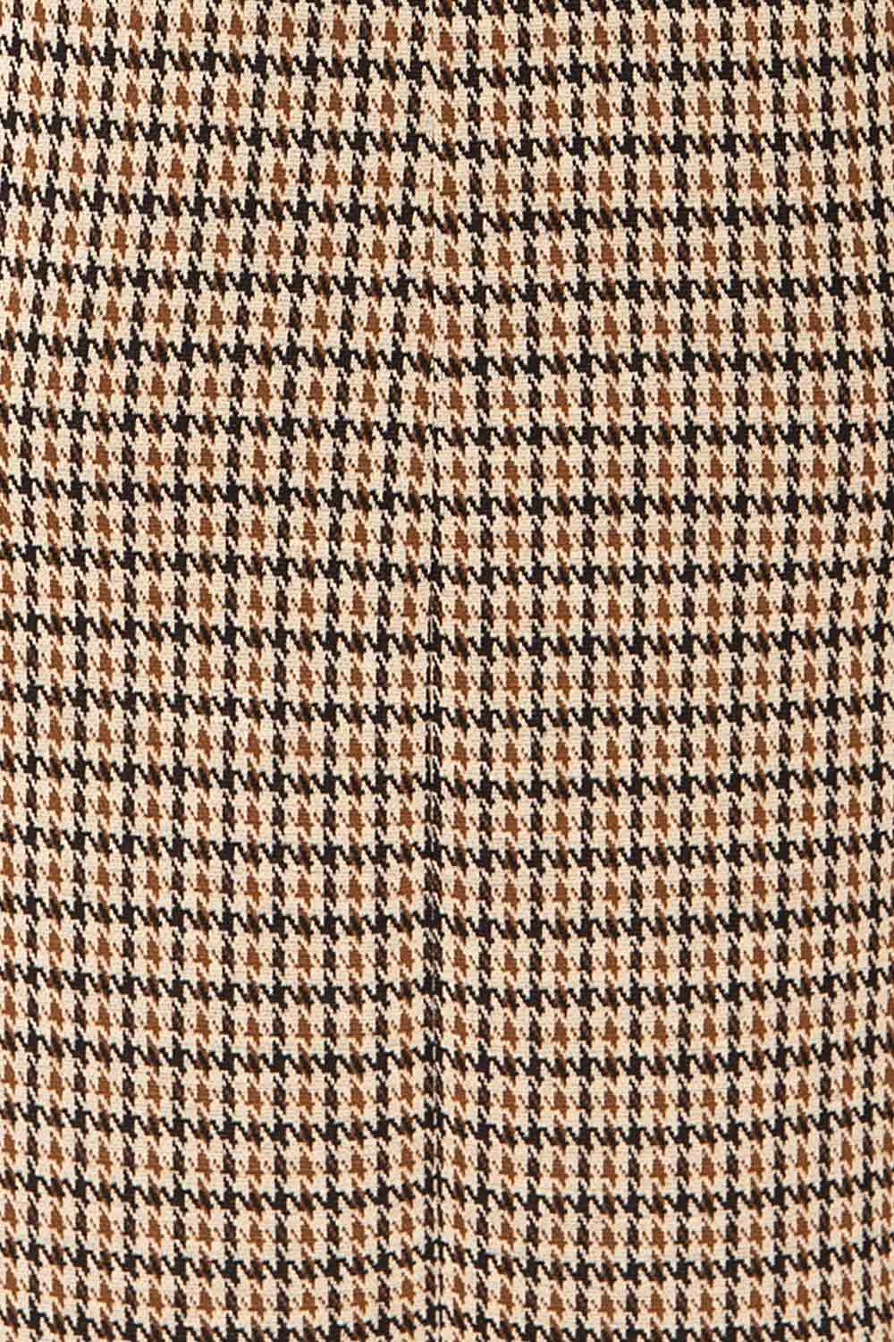 Bezaha Short Houndstooth Dress w/ 3/4 Sleeves | La petite garçonne fabric 