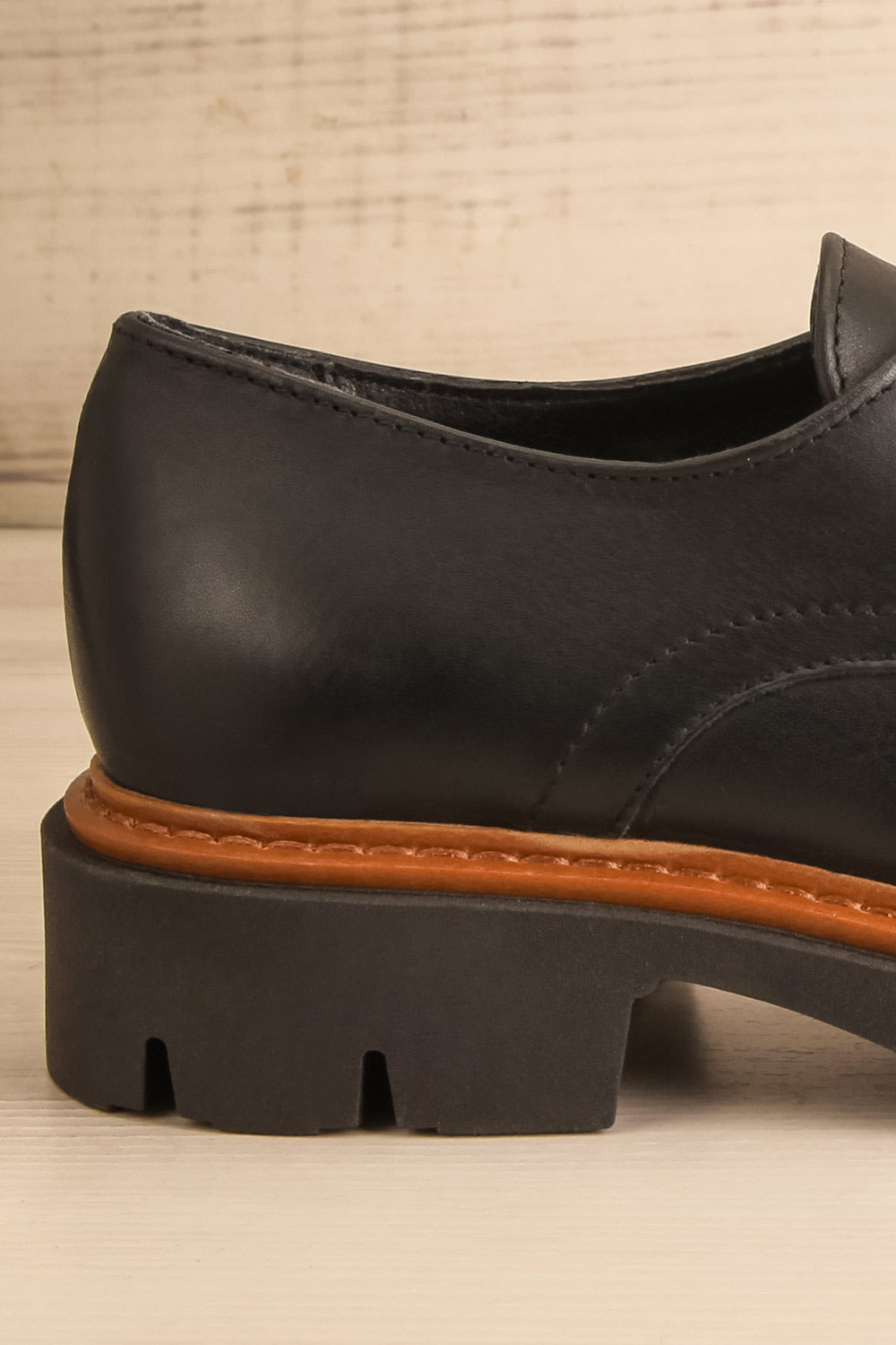 Bikko Black Loafers | La petite garçonne heel