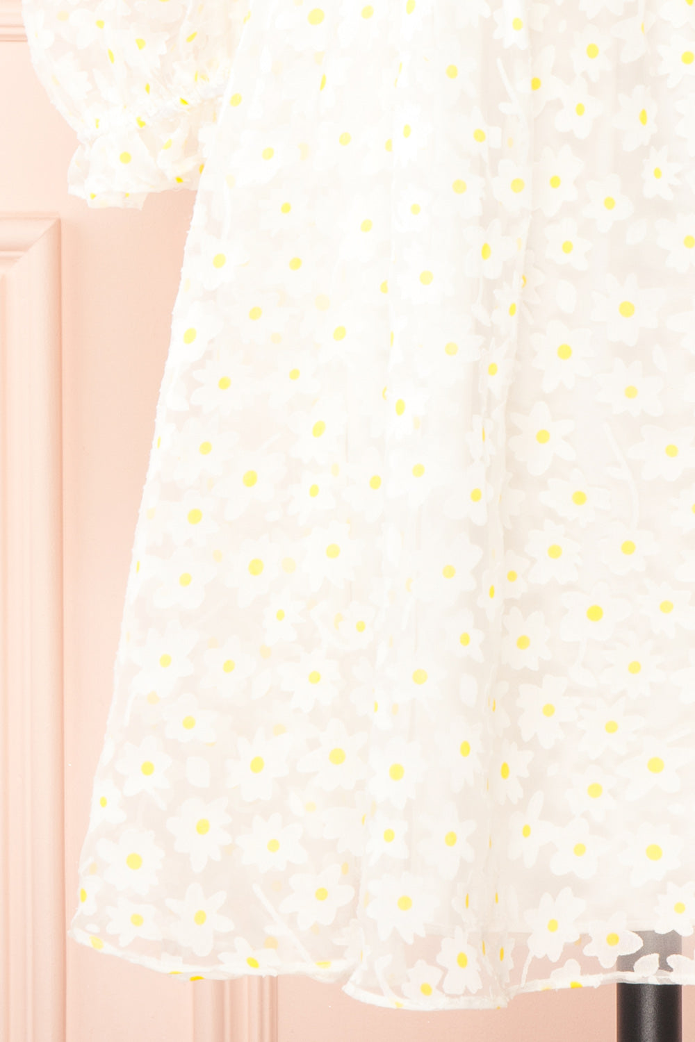 Bina White Babydoll Dress w/ Daisies | Boutique 1861 bottom 