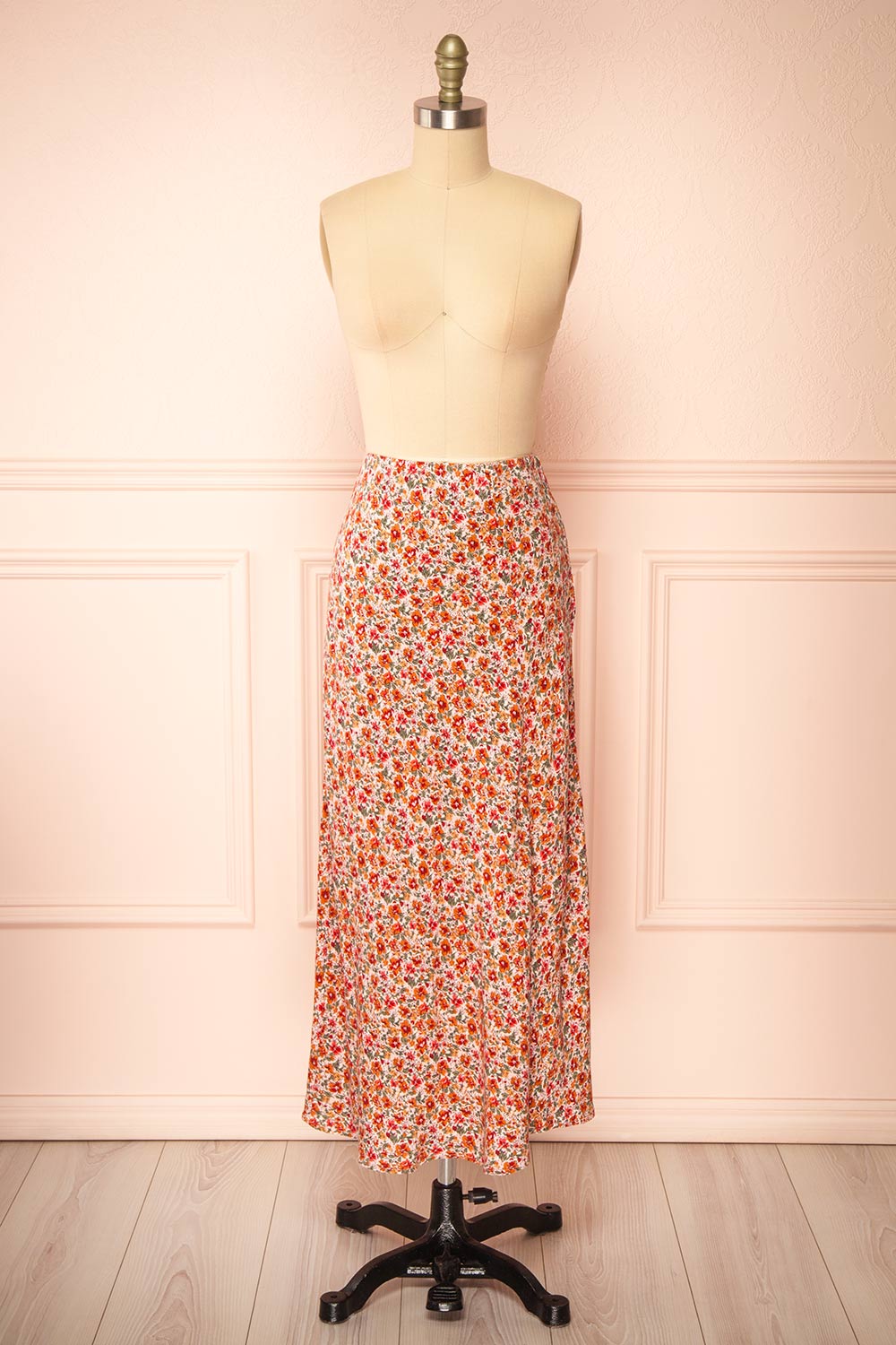 Bithia Colourful Long Floral Skirt | La petite garçonne front view