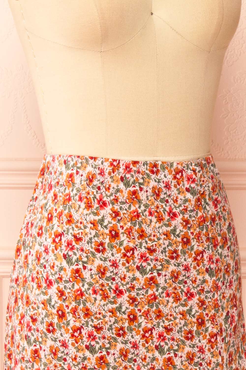 Bithia Colourful Long Floral Skirt | La petite garçonne  side