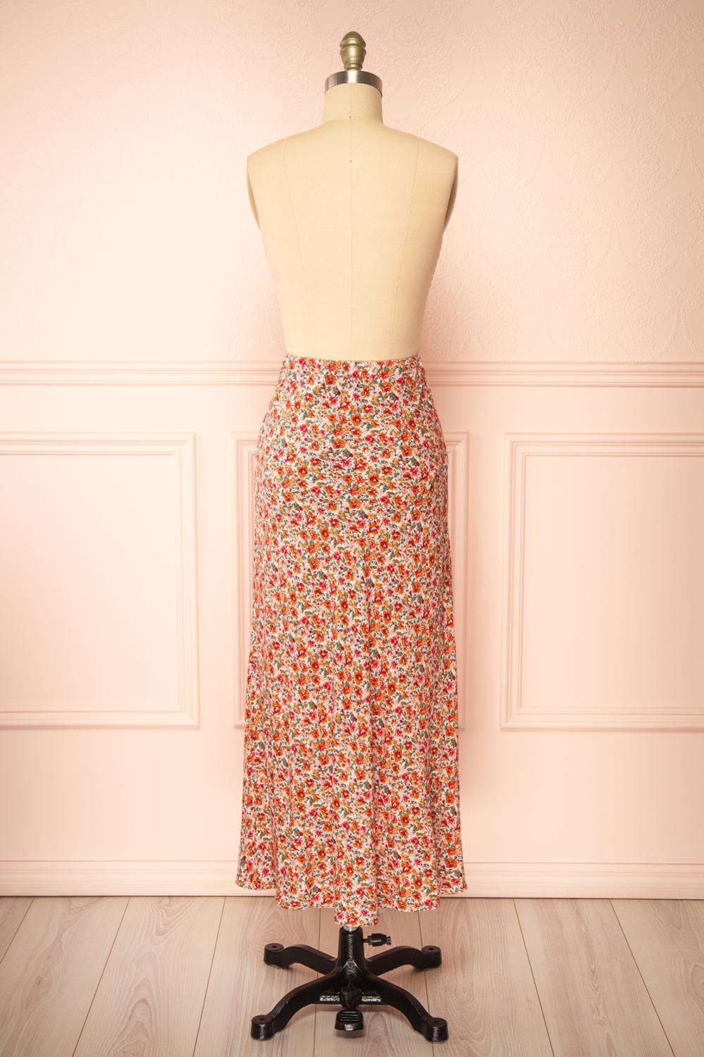 Bithia Colourful Long Floral Skirt | La petite garçonne  back view