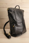 Blossum Black Recycled Vegan Leather Backpack | La petite garçonne aide view