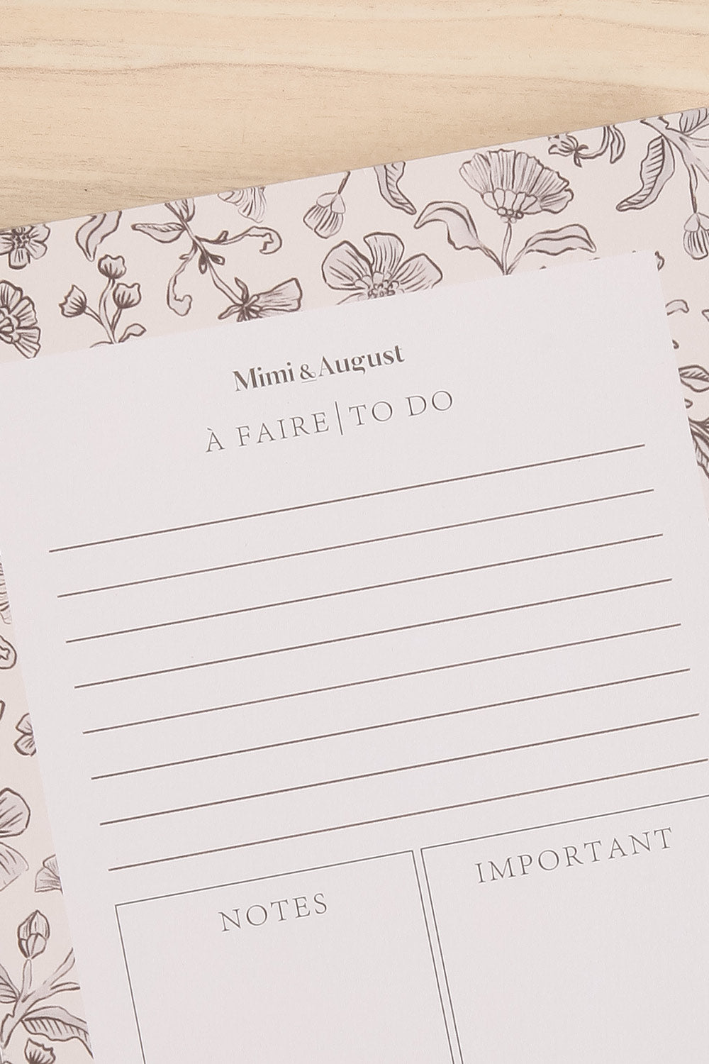 Blossom Notepad | Maison garçonne close-up